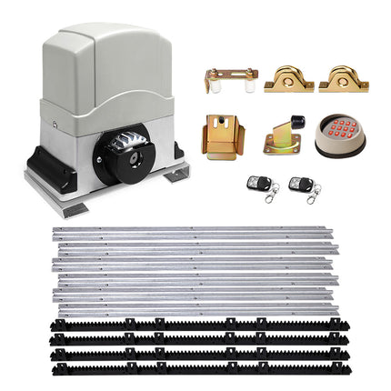 LockMaster Electric Sliding Gate Opener 1200KG Keypad 4M.