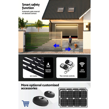 LockMaster Automatic Sliding Gate Opener Kit 6M 1200KG.