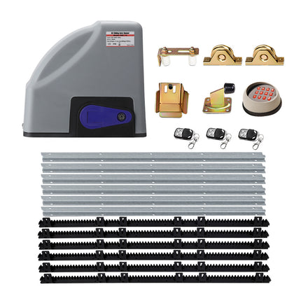 LockMaster Electric Sliding Gate Opener 800KG 6M Hardware Kit.