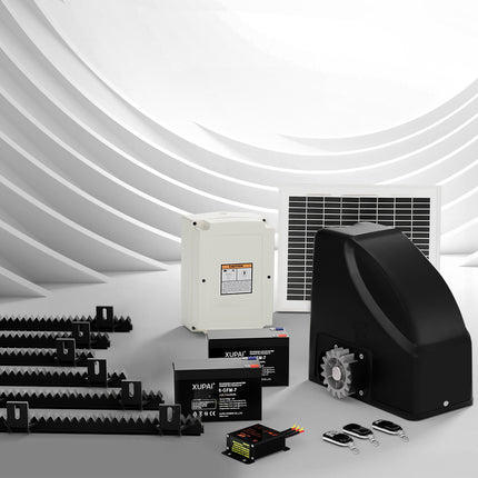 LockMaster Automatic Sliding Gate Opener Kit 10W Solar 6M 600KG.