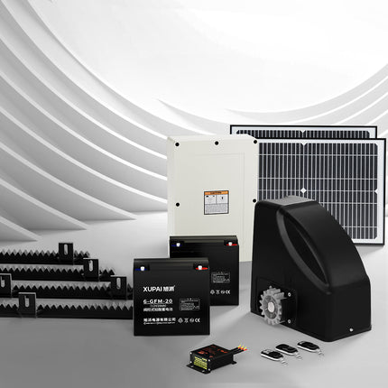 LockMaster Automatic Sliding Gate Opener Kit 40W Solar 4M 600KG.