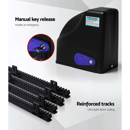 LockMaster Automatic Sliding Gate Opener Kit 4M 600KG.