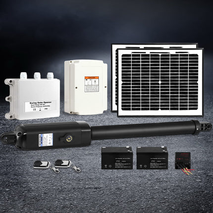 LockMaster Single Swing Gate Opener 500KG 20W Solar Panel.