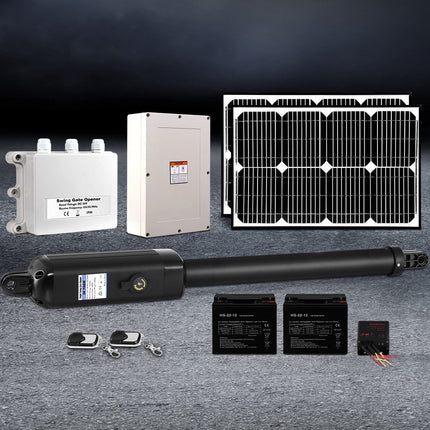 LockMaster Single Swing Gate Opener 500KG 40W Solar Panel.