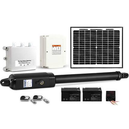 LockMaster Single Swing Gate Opener 500KG 10W Solar Panel.