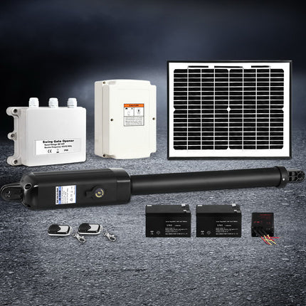 LockMaster Single Swing Gate Opener 500KG 10W Solar Panel.