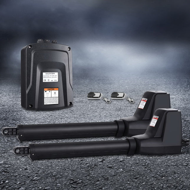 LockMaster Automatic Electric Gate Opener Double Swing Remote Control Kit 800KG.