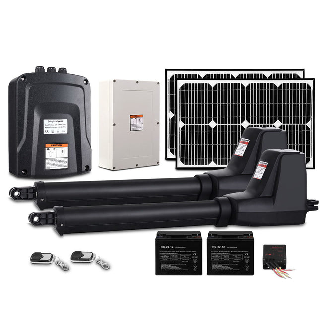 LockMaster Dual Swing Gate Opener 800KG 40W Solar Panel.
