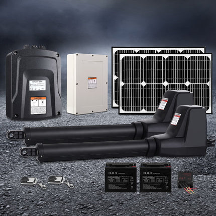 LockMaster Dual Swing Gate Opener 800KG 40W Solar Panel.