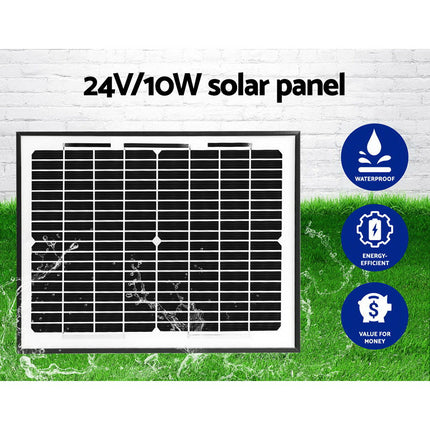 LockMaster Swing Gate Opener Auto 10W Solar Power Electric Remote Control 800KG.