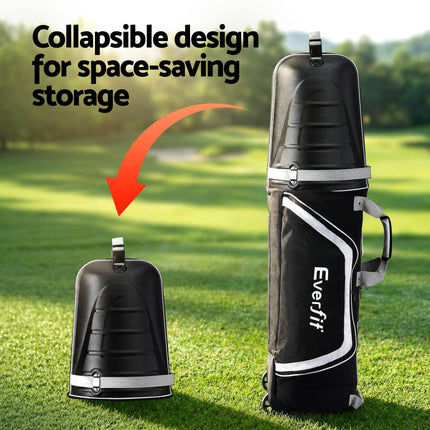 Everfit Golf Travel Bags for Airlines with Wheels Golf Clubs Hard Case Foldable.