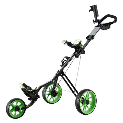 Everfit Golf Buggy Quick Folding Trolley Golf Cart 3 Wheels Height Adjustable.