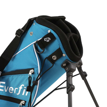 Everfit Golf Clubs Set Junior Right Handed Golf Wedges Iron Golf Stand Bag.