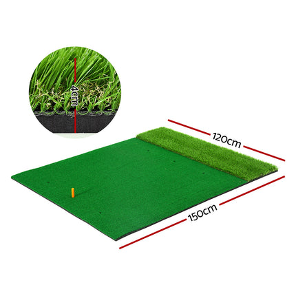 Everfit Golf Hitting Mat Portable Driving Range Practice Training Aid 2 in 1.