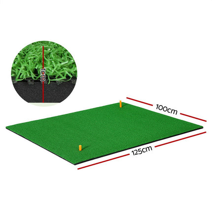 Everfit Golf Hitting Mat Portable Driving Range Practice Training Aid 150x150cm.