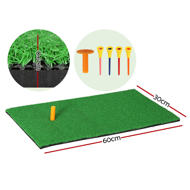 Everfit Golf Hitting Mat Portable Driving Range Practice Training Aid 60x30cm.