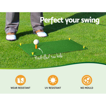 Everfit Golf Hitting Mat Portable Driving Range Practice Training Aid 60x30cm.