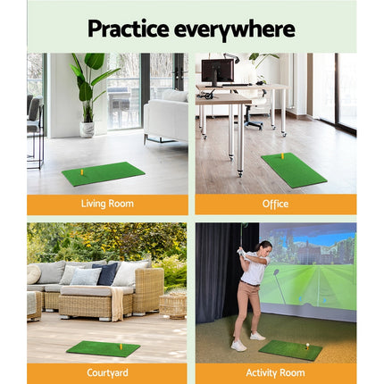 Everfit Golf Hitting Mat Portable Driving Range Practice Training Aid 60x30cm.