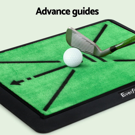 Everfit Golf Hitting Mat Training Swing Path Feedback Detection Batting 44x33cm.