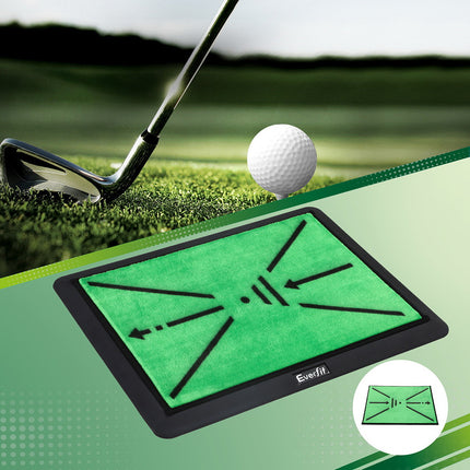 Everfit Golf Hitting Mat Training Swing Path Feedback Detection Batting 44x33cm.