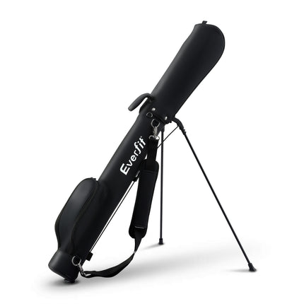 Everfit Golf Stand Bag Lightweight Sunday Pitch And Putt Bag Black.