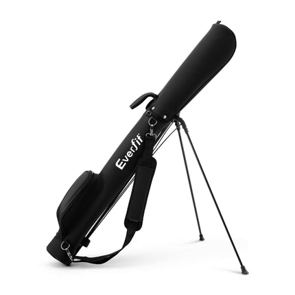 Everfit Golf Stand Bag Lightweight Sunday Pitch And Putt Bag Black.