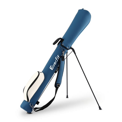Everfit Golf Stand Bag Lightweight Sunday Pitch And Putt Bag Blue.