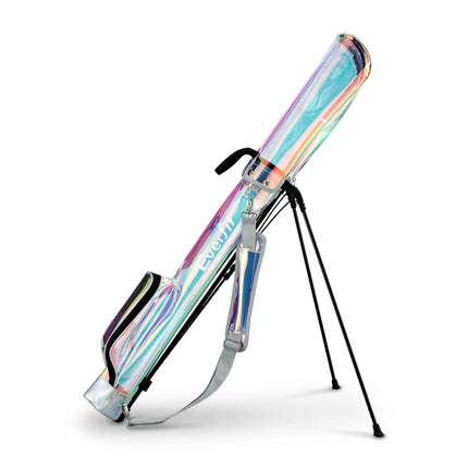 Everfit Golf Stand Bag Lightweight Sunday Pitch And Putt Bag Holographic.