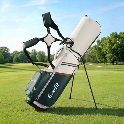 Everfit Golf Stand Bag Lightweight Carry Bag Dual Strap Club Divider.