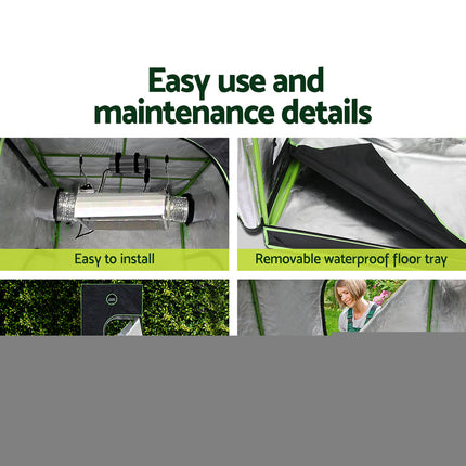 Green Fingers Grow Tent Light Kit 100x100x200CM 4500W LED Full Spectrum.