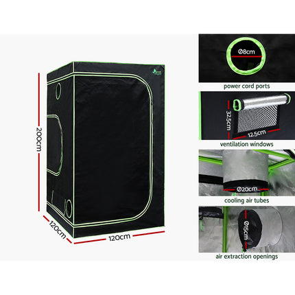 Greenfingers Grow Tent Light Kit 120x120x200CM 220W LED Full Spectrum.