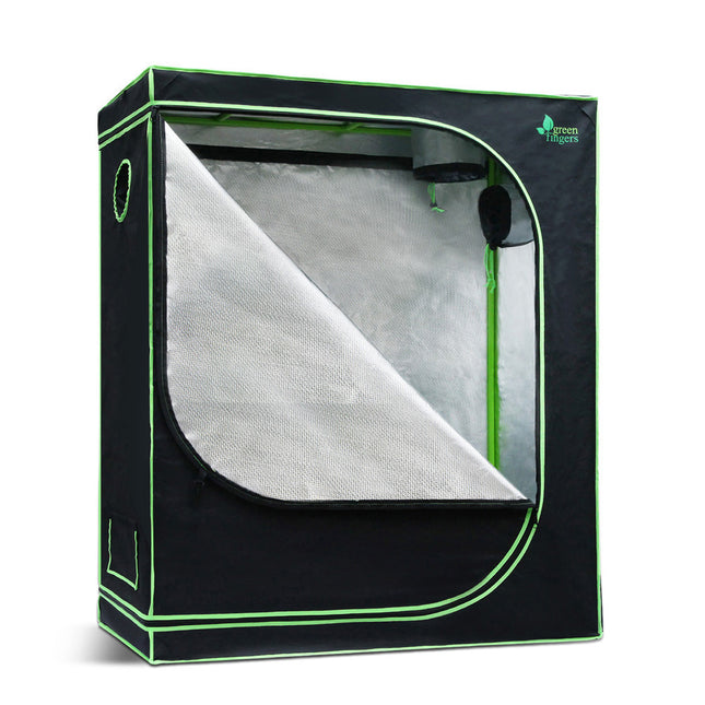 Green Fingers Grow Tent 120x60x150CM Hydroponics Kit Indoor Plant Room System.