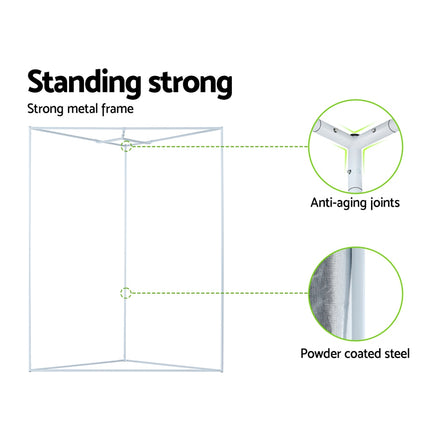 Green Fingers Grow Tent Kits Hydroponics Kit Indoor Grow System 142X100X180CM.