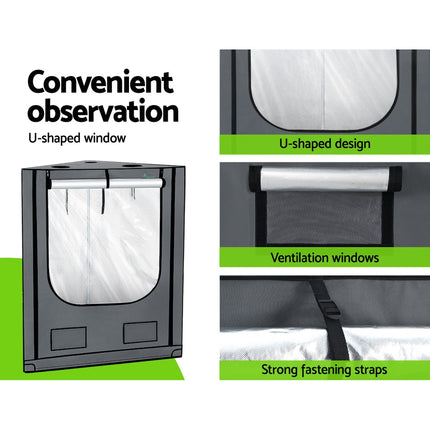Green Fingers Grow Tent Kits Hydroponics Kit Indoor Grow System 142X100X180CM.
