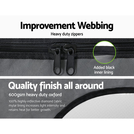 Green Fingers Grow Tent Kits Hydroponics Kit Indoor Grow System 142X100X180CM.