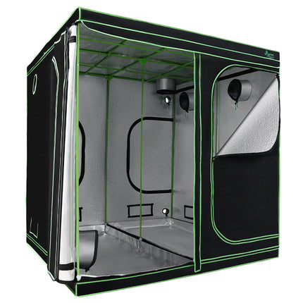 Green Fingers Grow Tent 200x200x200CM Hydroponics Kit Indoor Plant Room System.