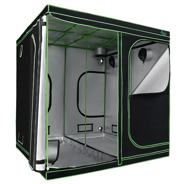 Green Fingers Grow Tent 200x200x200CM Hydroponics Kit Indoor Plant Room System.