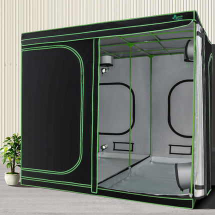 Green Fingers Grow Tent 200x200x200CM Hydroponics Kit Indoor Plant Room System.