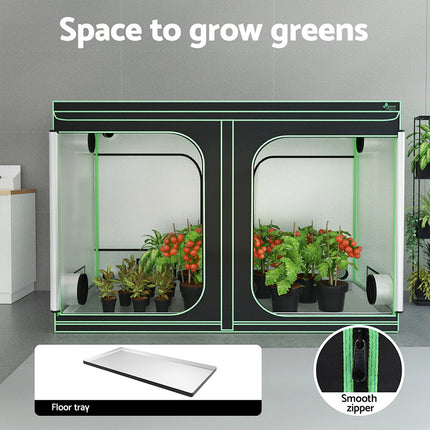 Green Fingers Grow Tent Kits 300x150x200cm Hydroponics Indoor Plant Grow System.