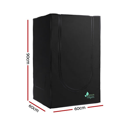 Green Fingers Grow Tent 60x60x90CM Hydroponics Kit Indoor Plant Room System.
