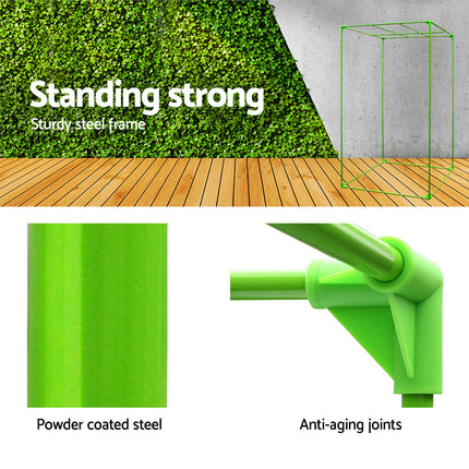 Green Fingers Grow Tent 80x80x160CM Hydroponics Kit Indoor Plant Room System.