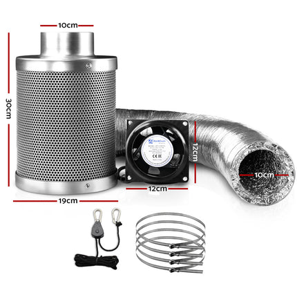 Green Fingers 4"Ventilation Kit Fan Hydroponics Grow Tent Kit Carbon Filter Duct,Green Fingers 4"Ventilation Kit Fan Hydroponics Grow Tent Kit Carbon Filter Duct.