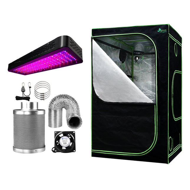 Green Fingers Grow Tent Light Kit 120x120x200CM 2000W LED 6" Vent Fan,Green Fingers Grow Tent Light Kit LED 2000W Full Spectrum 6" Vent 120x120x200CM.