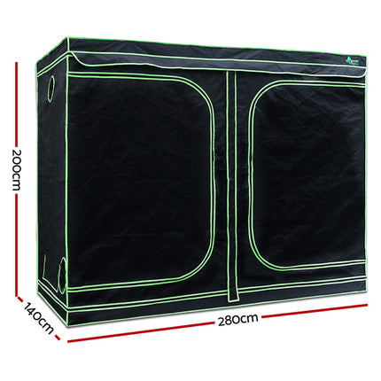 Green Fingers Grow Tent Light Kit 280x140x200CM 2000W LED 6" Vent Fan,Green Fingers Grow Tent Light Kit LED 2000W Full Spectrum 6" Vent 280x140x200CM.