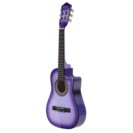 Alpha 34 Inch Classical Guitar Wooden Body Nylon String Beginner Kids Gift Purple.