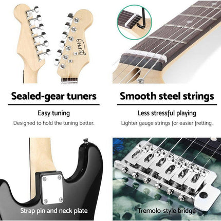 Alpha 41 Inch Electirc Guitar Humbucker Pickup Switch Full Size Skull Pattern.
