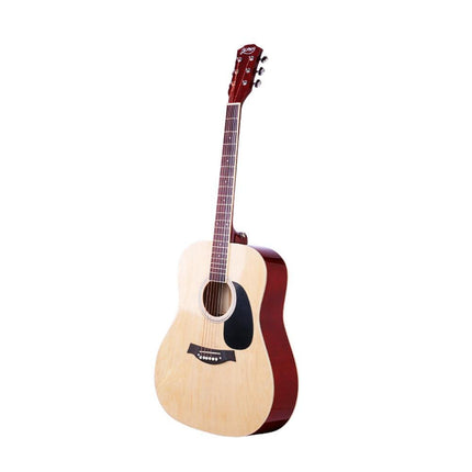 Alpha 41 Inch Acoustic Guitar Wooden Body Steel String Dreadnought Wood.
