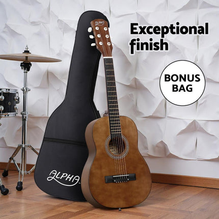 Alpha 31" Steel String Acoustic Guitar Portable.