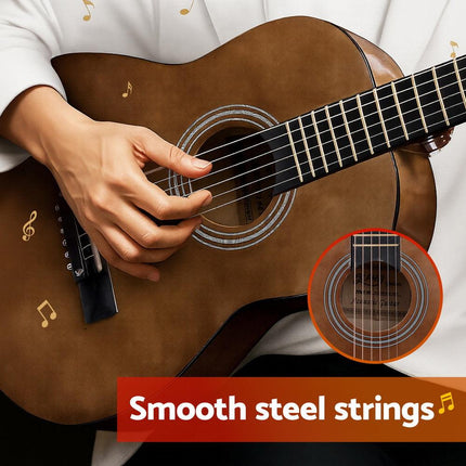Alpha 31" Steel String Acoustic Guitar Portable.