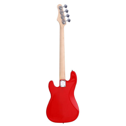 Alpha Electric Guitar Bass  47 Inch Red.